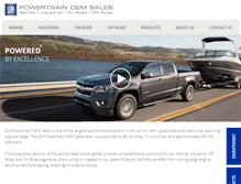 Tablet Screenshot of gmpowertrain.com